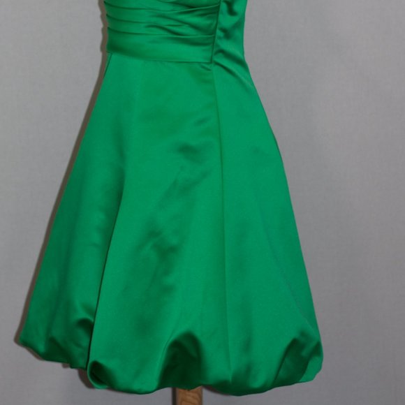 Da Vinci Green Pleated Gown - Picture 6 of 13